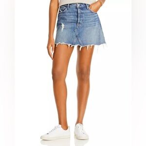 GRLFRND Eva Denim Mini Skirt | Walk This Way